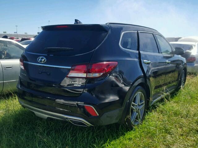 KM8SR4HF3HU204287 - 2017 HYUNDAI SANTA FE S BLACK photo 4