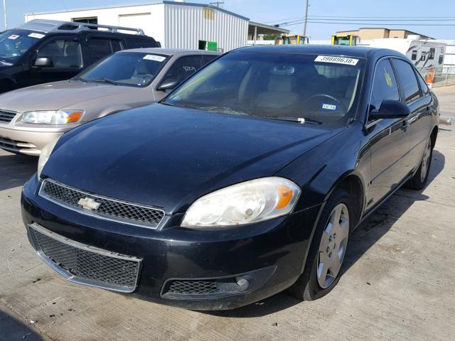 2G1WD58C969238396 - 2006 CHEVROLET IMPALA SUP BLACK photo 2