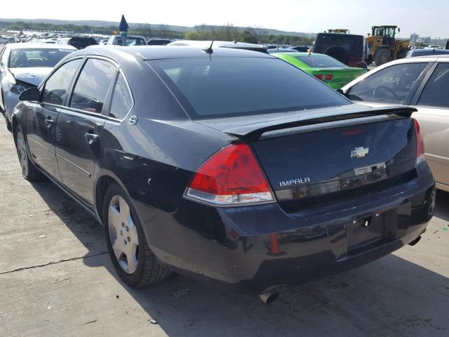 2G1WD58C969238396 - 2006 CHEVROLET IMPALA SUP BLACK photo 3