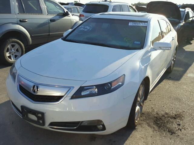 19UUA9F74DA003055 - 2013 ACURA TL ADVANCE WHITE photo 2