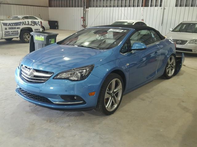 W04WJ3N52HG028389 - 2017 BUICK CASCADA SP BLUE photo 2