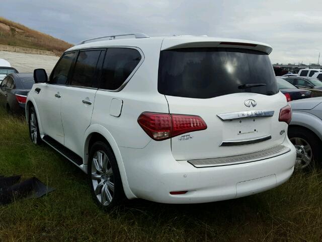 JN8AZ2NF3C9517512 - 2012 INFINITI QX56 WHITE photo 3