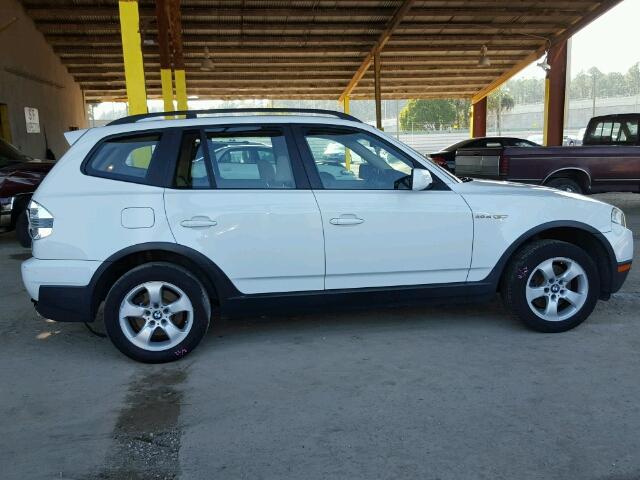 WBXPC93447WF01110 - 2007 BMW X3 3.0SI WHITE photo 10