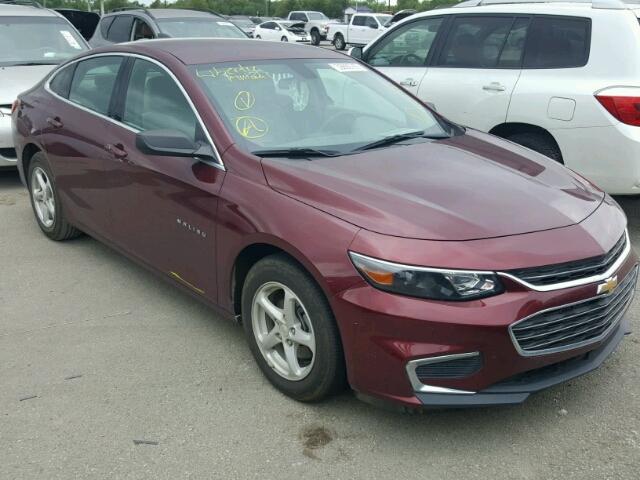 1G1ZB5ST7GF207457 - 2016 CHEVROLET MALIBU LS MAROON photo 1