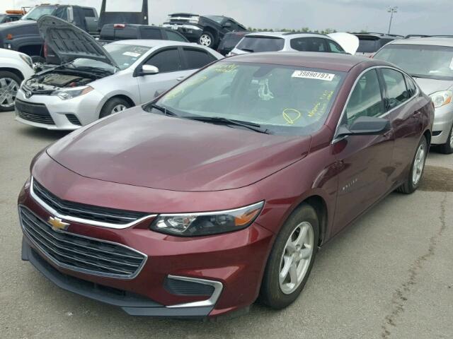 1G1ZB5ST7GF207457 - 2016 CHEVROLET MALIBU LS MAROON photo 2