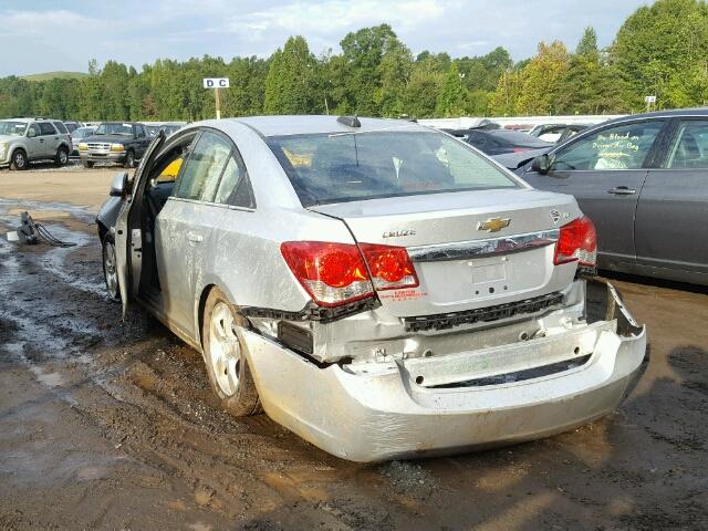 1G1PC5SB9F7101774 - 2015 CHEVROLET CRUZE LT SILVER photo 3