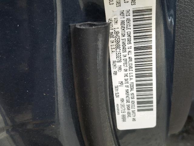 1J8HG58N98C153278 - 2008 JEEP COMMANDER Mavi foto 10