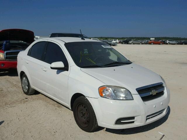KL1TD5DE5AB115162 - 2010 CHEVROLET AVEO LS WHITE photo 1