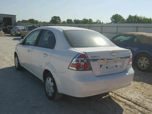 KL1TD5DE5AB115162 - 2010 CHEVROLET AVEO LS WHITE photo 3