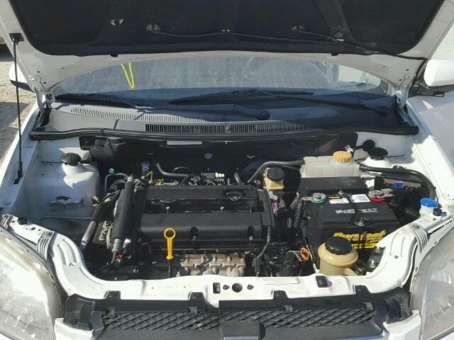 KL1TD5DE5AB115162 - 2010 CHEVROLET AVEO LS WHITE photo 7