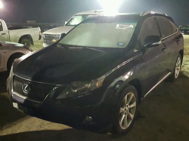 2T2ZK1BA0AC032222 - 2010 LEXUS RX BLUE photo 2