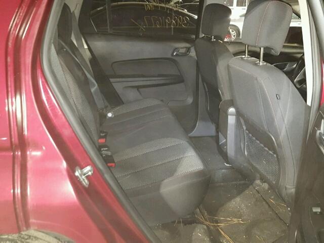 2CTALSEC7B6405149 - 2011 GMC TERRAIN MAROON photo 6