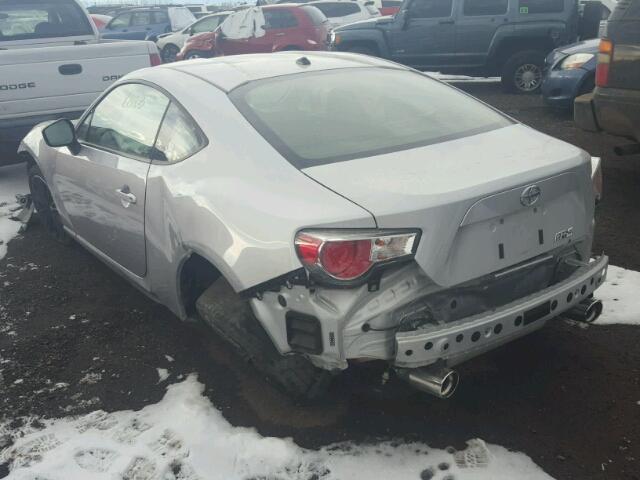JF1ZNAA12D2708739 - 2013 TOYOTA SCION FR-S ნაცრისფერი ფოტო 3