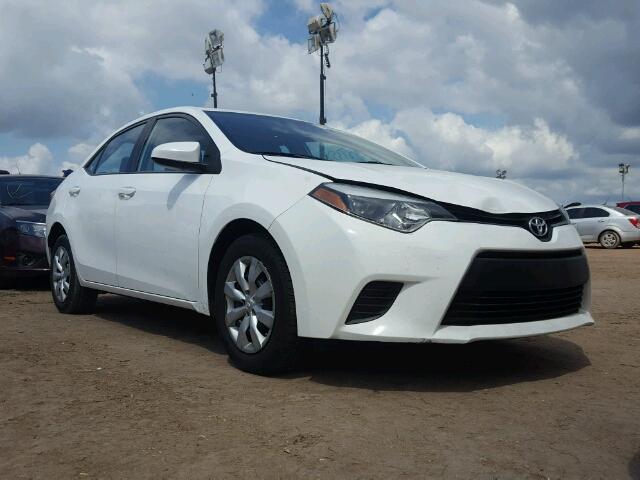 5YFBURHE4EP146254 - 2014 TOYOTA COROLLA L WHITE photo 1