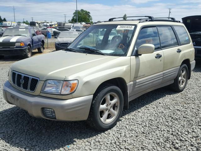 JF1SF65571H722427 - 2001 SUBARU FORESTER S GOLD photo 2