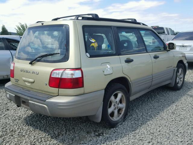 JF1SF65571H722427 - 2001 SUBARU FORESTER S GOLD photo 4