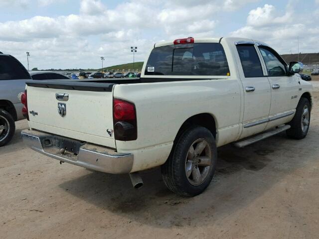 1D7HA18278J209128 - 2008 DODGE RAM 1500 WHITE photo 4