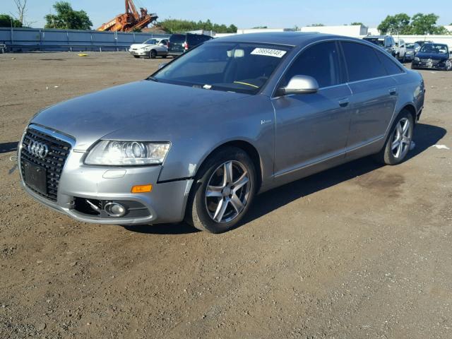 WAUKGAFB3BN024573 - 2011 AUDI A6 PRESTIG SILVER photo 2