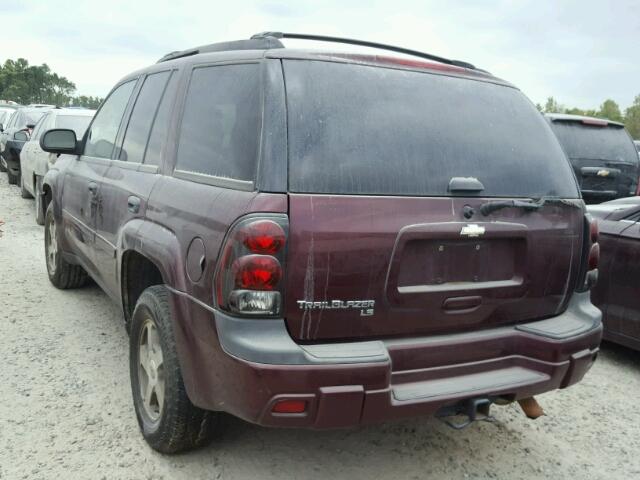 1GNDT13S462265620 - 2006 CHEVROLET TRAILBLAZE PURPLE photo 3