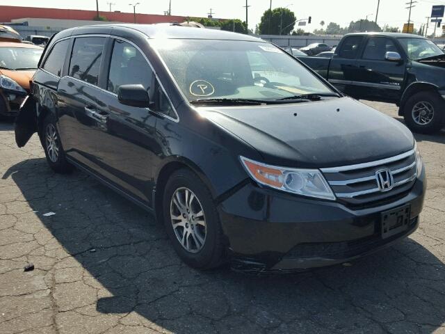 5FNRL5H44BB100156 - 2011 HONDA ODYSSEY EX BLACK photo 1