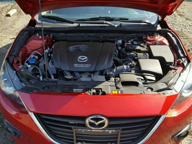 JM1BM1M79F1242296 - 2015 MAZDA 3 GRAND TO RED photo 7