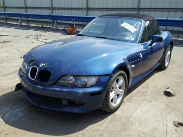 4USCH9340YLG02560 - 2000 BMW Z3 2.3 BLUE photo 2