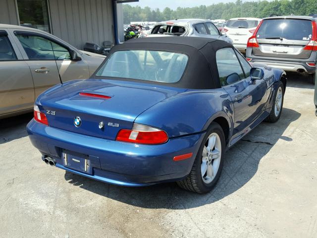 4USCH9340YLG02560 - 2000 BMW Z3 2.3 BLUE photo 4