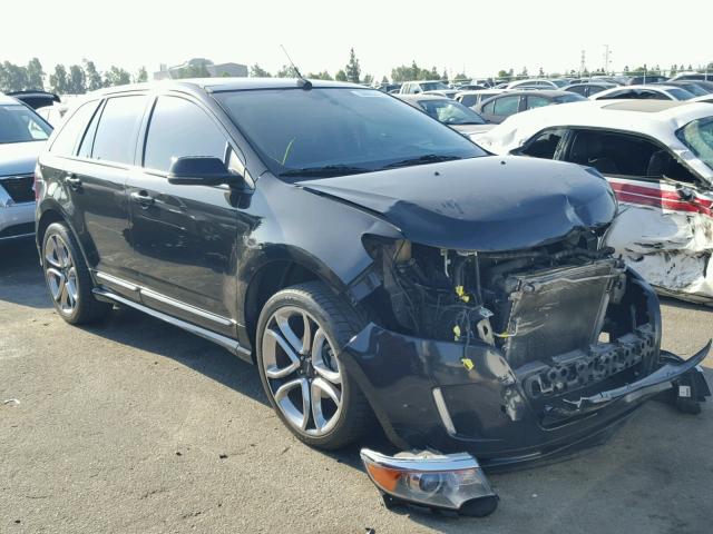 2FMDK3AK6DBB78959 - 2013 FORD EDGE SPORT BLACK photo 1