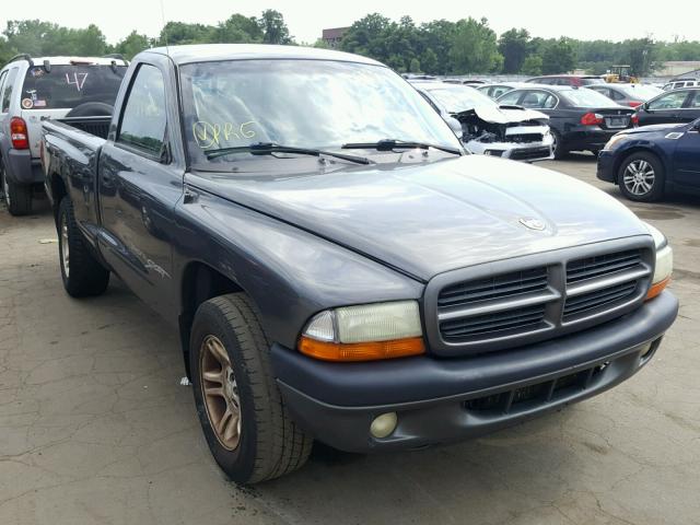 1B7FL26X31S315396 - 2001 DODGE DAKOTA GRAY photo 1