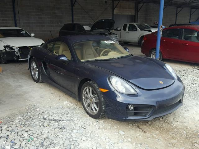 WP0AA2A86FK164240 - 2015 PORSCHE CAYMAN BLUE photo 1