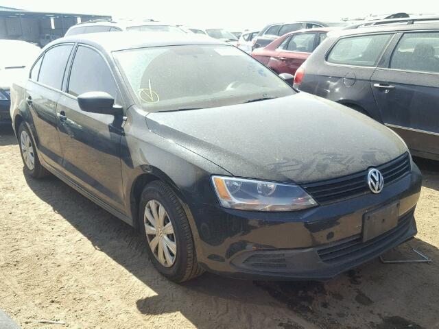 3VW2K7AJXEM445561 - 2014 VOLKSWAGEN JETTA BASE 黑色 照片 1