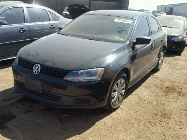 3VW2K7AJXEM445561 - 2014 VOLKSWAGEN JETTA BASE 黑色 照片 2