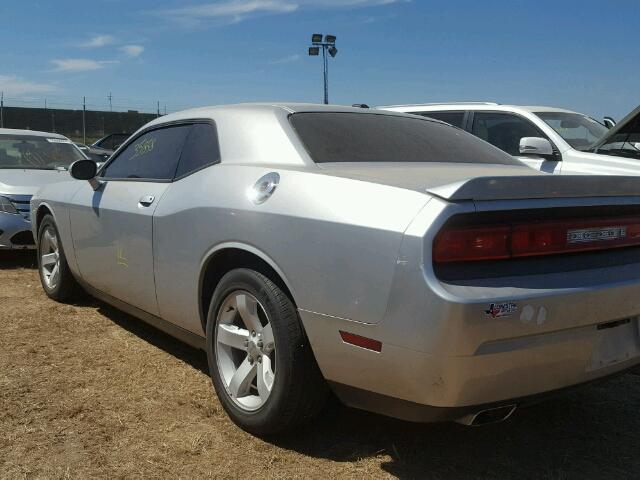 2C3CDYAG2CH291648 - 2012 DODGE CHALLENGER GRAY photo 3