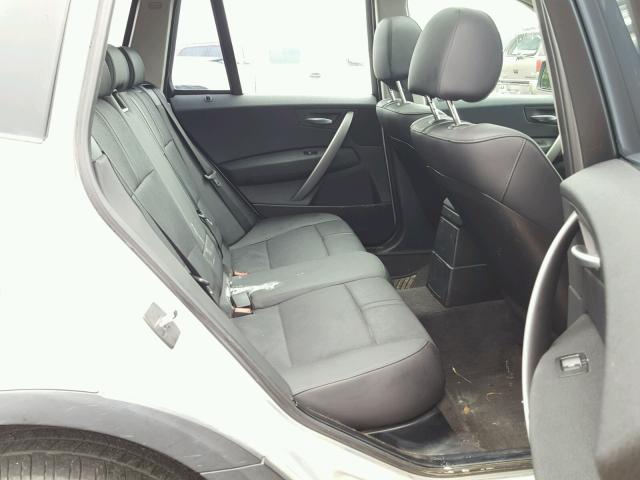 WBXPA73475WC51496 - 2005 BMW X3 2.5I SILVER photo 6