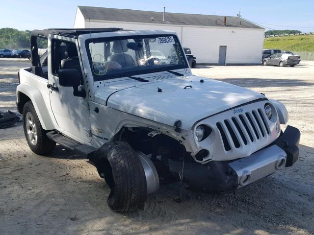 1C4AJWBG4EL119769 - 2014 JEEP WRANGLER S 白色 照片 1