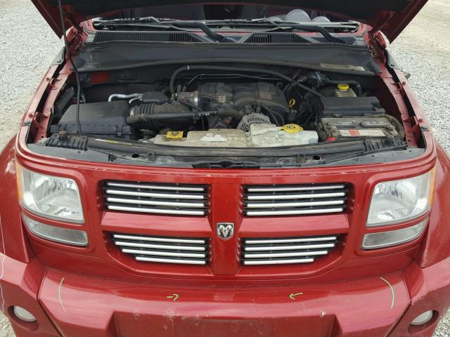 1D4PU6GX0BW509193 - 2011 DODGE NITRO DETO RED photo 7