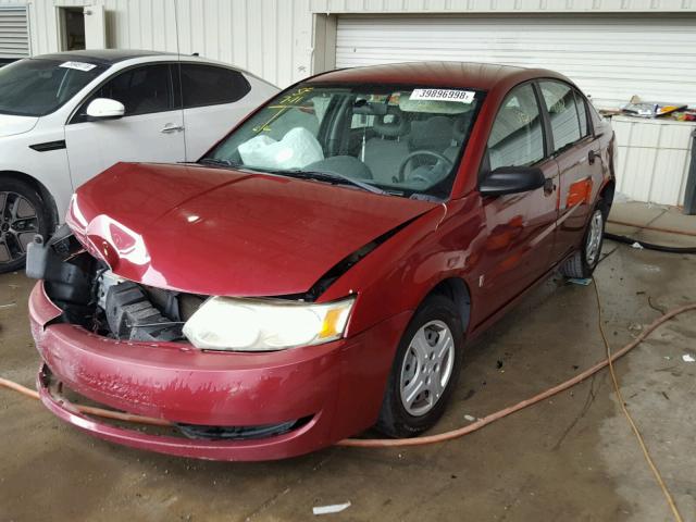 1G8AF52F14Z146100 - 2004 SATURN ION LEVEL BURGUNDY photo 2