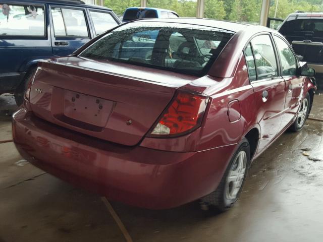 1G8AF52F14Z146100 - 2004 SATURN ION LEVEL BURGUNDY photo 4