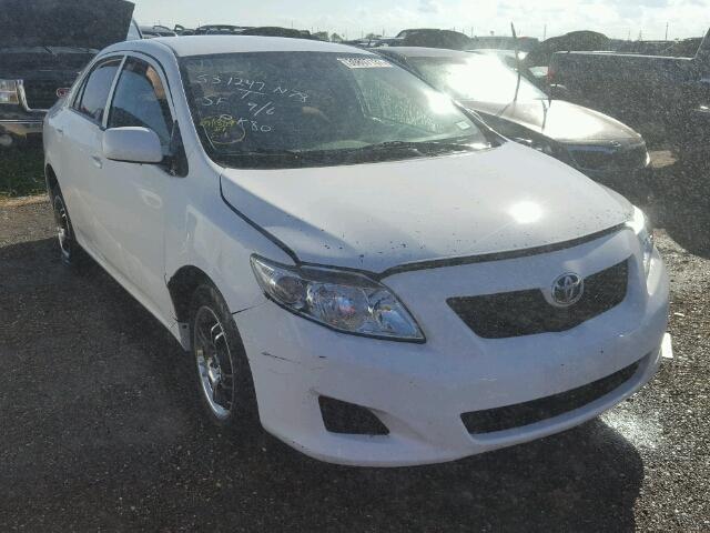 1NXBU40E99Z137052 - 2009 TOYOTA COROLLA WHITE photo 1