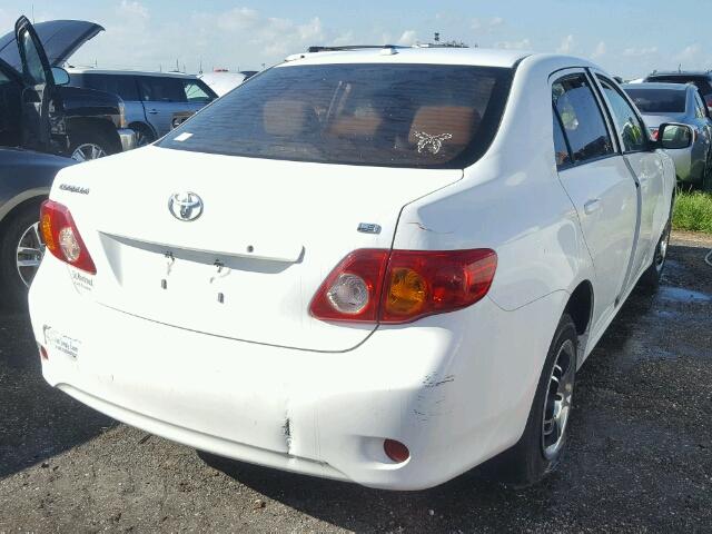 1NXBU40E99Z137052 - 2009 TOYOTA COROLLA WHITE photo 4