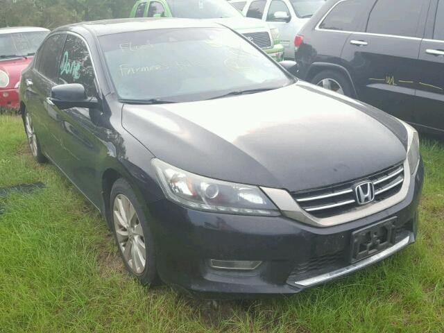 1HGCR3F87DA004680 - 2013 HONDA ACCORD BLACK photo 1