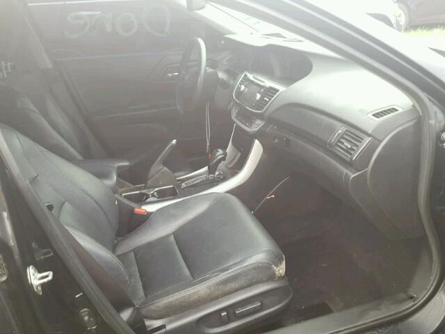 1HGCR3F87DA004680 - 2013 HONDA ACCORD BLACK photo 5