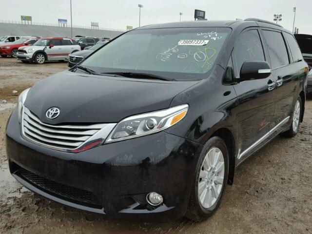 5TDYZ3DC7HS833589 - 2017 TOYOTA SIENNA BLACK photo 2