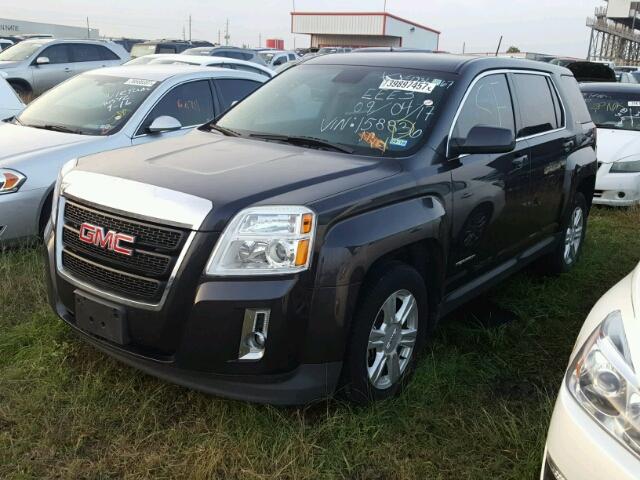 2GKALMEK5F6158836 - 2015 GMC TERRAIN CHARCOAL photo 2