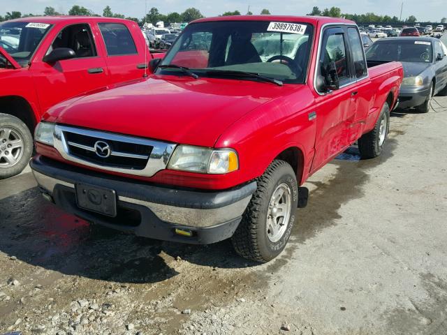 4F4YR46U63TM21371 - 2003 MAZDA B3000 CAB RED photo 2