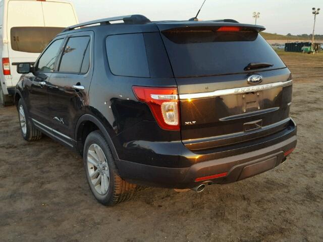 1FM5K8D81DGA62000 - 2013 FORD EXPLORER X BLACK photo 3