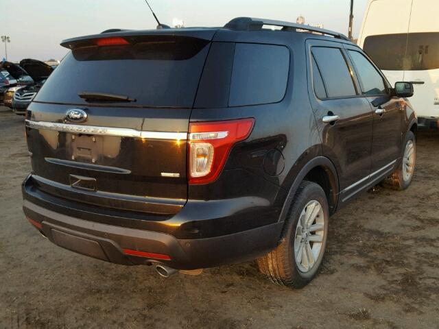 1FM5K8D81DGA62000 - 2013 FORD EXPLORER X BLACK photo 4