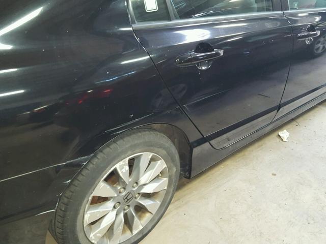 2HGFA1F97BH507075 - 2011 HONDA CIVIC EXL BLACK photo 9