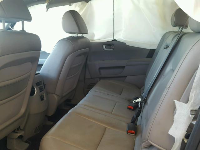 5FNYF3H79BB001320 - 2011 HONDA PILOT EXLN GRAY photo 6