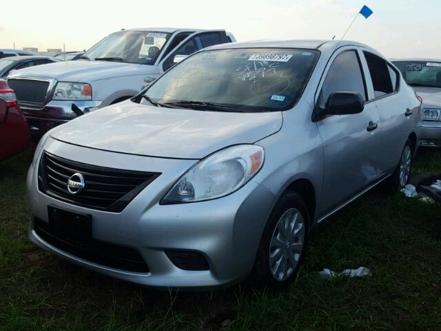 3N1CN7AP9EL840004 - 2014 NISSAN VERSA SILVER photo 2